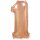 Flexmetal Folienballon -Zahl 1- Rosegold Folie 66cm-1St