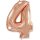 Flexmetal Folienballon -Zahl 4- Rosegold Folie 66cm-1St