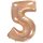 Flexmetal Folienballon -Zahl 5- Rosegold Folie 66cm-1St