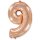 Flexmetal Folienballon -Zahl 9- Rosegold Folie 66cm-1St