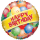 Conver Folienballon Happy Birthday Ballons  ø46cm-1St