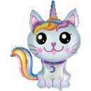 Flexmetal Folienballon Zauberkatze Blau 88cm-1St