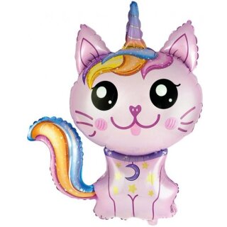 Flexmetal Folienballon Zauberkatze Rosa 88cm-1St