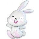 Luftballon Hase Rosa Folie-Figur 112cm Flexmetal