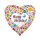 Flexmetal Folienballon Happy Birthday Blumen  ø45cm unverpackt-1St