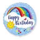 Flexmetal Folienballon Happy Birthday Regenbogen...