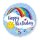 Flexmetal Folienballon Happy Birthday Regenbogen  ø45cm unverpackt-1St