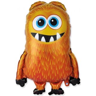 Flexmetal Folienballon Monster Orange 76cm unverpackt-1St