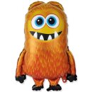 Flexmetal Folienballon Monster Orange 76cm unverpackt-1St