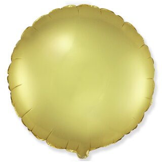 Flexmetal Folienballon Gold-Hellgold Satin Hell ø45cm-1St