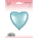 Flexmetal Folienballon Herz Blau-Hellblau Satin  ø45cm-1St