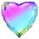 Flexmetal Folienballon Herz Regenbogen  ø45cm-1St