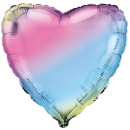 Flexmetal Folienballon Herz Regenbogen  ø45cm-1St