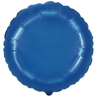 Flexmetal Folienballon Blau ø45cm unverpackt-1St