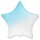 Flexmetal Folienballon Stern Blau Farbverlauf ø45cm-1St