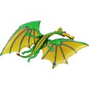Grabo Folienballon Drachen Grün 121cm unverpackt-1St