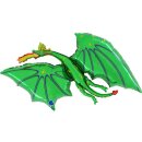 Grabo Folienballon Drachen Grün 121cm unverpackt-1St