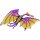 Grabo Folienballon Drachen Violett 121cm unverpackt-1St