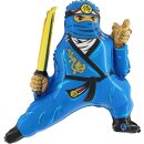 Grabo Folienballon Ninja Blau 99cm unverpackt-1St