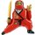 Grabo Folienballon Ninja Rot 99cm unverpackt-1St