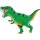 Grabo Folienballon T-Rex Grün 102cm unverpackt-1St