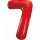 Godan Folienballon -Zahl 7- Rot Folie 85cm-1St