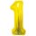 Godan Folienballon -Zahl 1- Gold Folie 85cm-1St