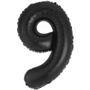 Godan Folienballon -Zahl 9- Schwarz matt Folie 85cm-1St