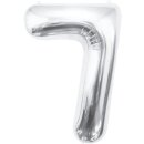 Godan Folienballon -Zahl 7- Silber Folie 85cm-1St