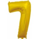 Anagram Folienballon -Zahl 7- Gold Folie 66cm-1St
