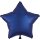 Globos Folienballon Stern Blau-Dunkelblau ø45cm unverpackt-1St