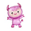 Flexmetal Folienballon Monster Baby Rosa 87cm-1St
