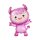 Flexmetal Folienballon Monster Baby Rosa 87cm-1St