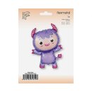 Flexmetal Folienballon Monster Baby Violett 87cm-1St