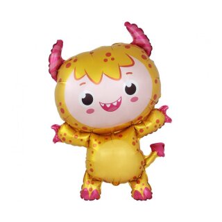Flexmetal Folienballon Monster Baby Gelb 87cm-1St