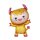 Flexmetal Folienballon Monster Baby Gelb 87cm-1St