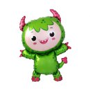 Flexmetal Folienballon Monster Baby Grün sa 87cm-1St