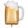 Partydeco Folienballon Bierkrug 79cm-1St