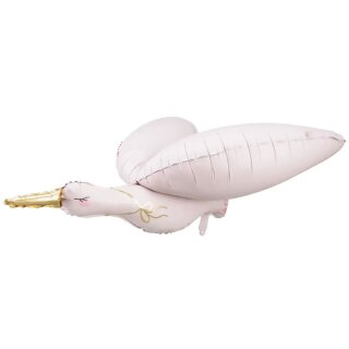 Partydeco Folienballon Storch Rosa 103cm-1St