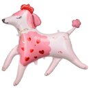 Luftballon Hund-Pudel Folie-Figur 119cm Partydeco