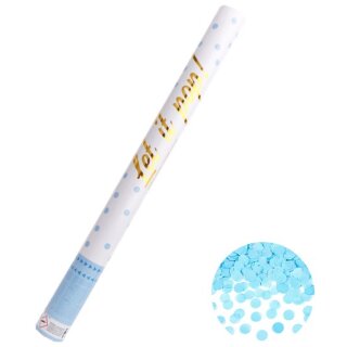 Partydeco Konfettikanone Runde Blau 60cm-1St