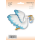 Flexmetal Folienballon Storch mit Baby Blau 96cm-1St