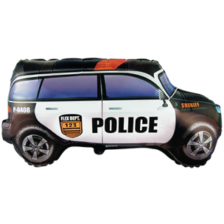 Flexmetal Folienballon Polizeiauto Sheriff 85cm-1St