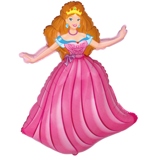Flexmetal Folienballon Prinzessin 90cm-1St