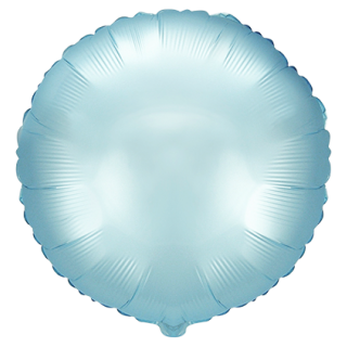 Flexmetal Folienballon Blau-Hellblau Satin ø45cm-1St