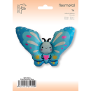 Flexmetal Folienballon Schmetterling Blau 60cm-1St