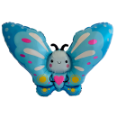 Flexmetal Folienballon Schmetterling Blau 60cm-1St