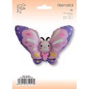 Flexmetal Folienballon Schmetterling Rosa 60cm-1St