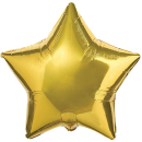 Flexmetal Folienballon Stern Gold ø45cm-1St