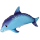 Flexmetal Folienballon Delfin Blau Punkte 96cm-1St